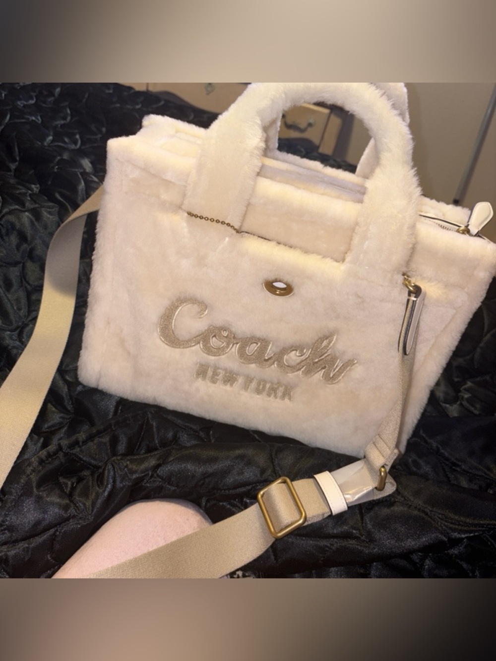 Coach Fur Tote Bag